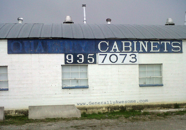 The quality cabinets company still makes cabinets, but they are just not as good as they used to be! 